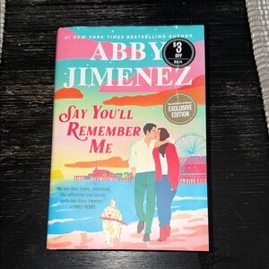 Abby Jimenez "Say You’ll Remember Me" Paperback - Turquoise Pink